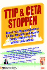 Mobilisierungsflugblatt des Mannheimer Bündnisses gegen TTIP & CETA zur Demo am 17.9.2016 in Stuttgart- Kein Ermächtigungsabkommen