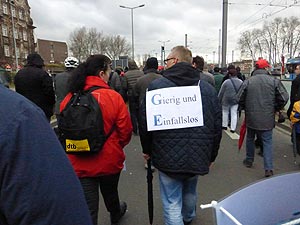 Am 13. Januar gibt das GE-Management seine Kahlschlagpläne teilweise bekannt.  Die Belegschaft demonstriert in Mannheim. Foto: Avanti²