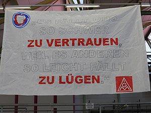 Die KollegInnen von GE demonstrieren am 17. Oktober in die Mannheimer Innenstadt. Foto: Avanti²