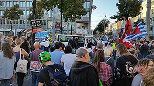 Erneuter Protest gegen die AfD - Kundgebung auf dem Mannheimer Paradeplatz am 29. September. Foto: Avanti²