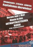 Plakat: "Heraus zum 1. Mai - Hinein in der ANTIKAPITALISTISCHEN BLOCK"