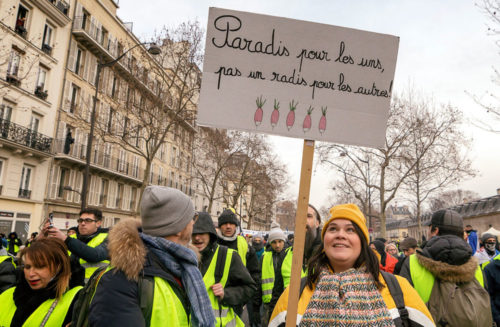 Paradies für die Einen, kein Radieschen für die Anderen, Paris - 19. Januar 2019 (Foto:Photothéque Rouge, Martin Noda)