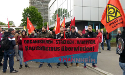 Antikapitalistisches Bündnis am 1. Mai 2018 in Mannheim (Foto: Avanti)