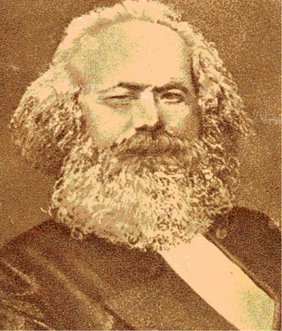 Karl Marx - verfremdet von Bernd Köhler