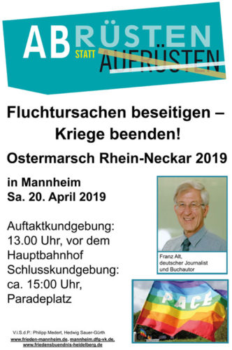 Flyer Ostermarsch Rhein-Neckar 2019