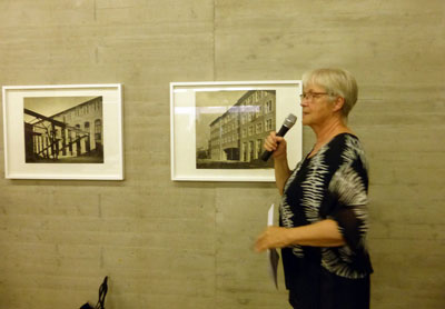 Barbara Ritter bei der Eröffnung der Ausstellung "Der BBC-Torbau", 25. Juli 2019 (Foto: Privat)