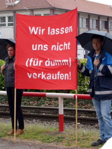 Protest gegen den Verkauf von ICL in Ludwigshafen, 27. April 2015 (Foto: Avanti²)