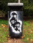 Die drei Affen, Graffiti in Mannheim, 06. Oktober 2019 (Foto: Avanti²)