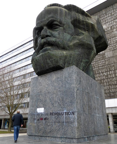 Marx-Denkmal in Chemnitz, 26. Februar 2017 (Foto: Avanti²)