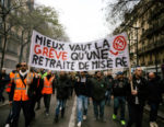 „Besser streiken als mit Armutsrenten leben“ – Streikende Arbeiter in Paris, 17. Dezember 2019 (Foto: Copyright Photothèque Rouge: Martin Noda, Hans Lucas)