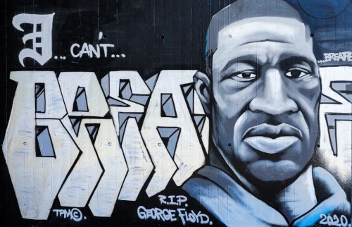 George Floyd, Graffiti in Mannheim (Foto: Privat)