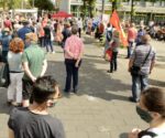 #unteilbar-Kundgebung vor dem Kaufhof am Paradeplatz, 13.Juni 2020 (Foto: helmut-roos@web.de)