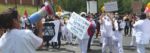 Demo und Straßenblockade des Pflegepersonals vor dem Hospital Casanova in Saint-Denis, 18. Juni 2020 (Foto: Photothèque Rouge /JMB.)