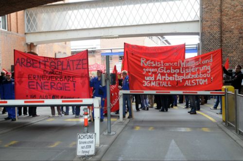 Aktionstag bei Alstom Mannheim, 29. April 2014 (Foto: helmut-roos@web.de)