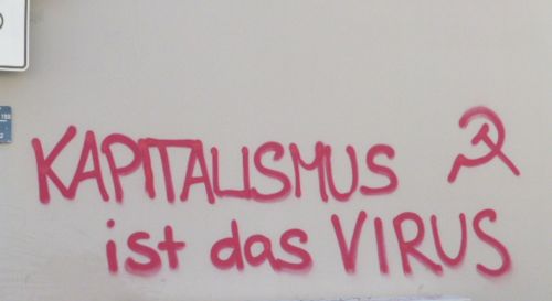 Graffito in Mnnheim, 4. April 2020 (Foto. Avanti²)