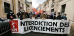 NPA-Transparent in Paris fordert Verbot von Entlassungen, 23. Januar 2021 (Foto: Copyright Photothèque Rouge /Martin Noda / Hans Lucas)