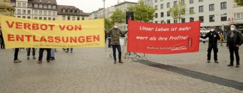 DGB-Kundgebung am 1. Mai 2021 in Mannheim (Foto: helmut-roos@web.de)