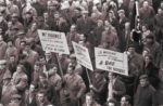 Demonstration am 3. Januar 1961 in Lüttich während des belgischen Generalstreiks. (Foto: Gemeinfrei.)