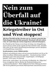 thumbnail of Flugblatt gegen den Krieg in der Ukraine; 2022-02-25