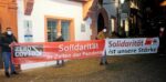 Aktion gegen rechte „Corona-Proteste“ in Weinheim, 24. Januar 2022. (Foto: Privat.)