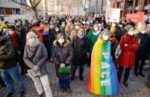 Kundgebung gegen den Ukraine-Krieg in Mannheim, 15.02.2022. (Foto: helmut-roos@web.de.)