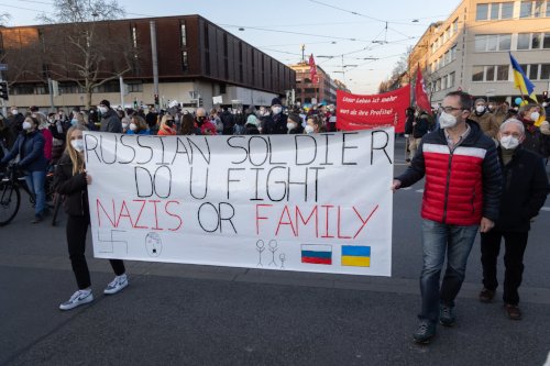 Antikriegsdemo in Mannheim, 5. März 2022. (Foto: cki / Kommunalinfo.)