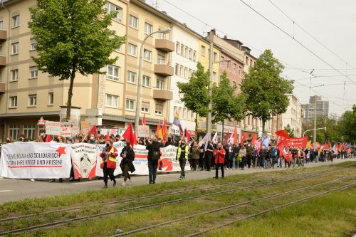 DGB-Demo in Mannheim, 1. Mai 2022. (Foto: helmut-roos@web.de.)
