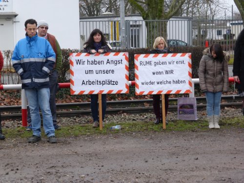 Protest bei ICL-Giulini in Ludwigshafen, 19. Januar 2015. (Foto: Avanti²)