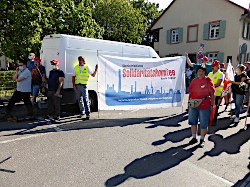 Solidarität in Mannheim, 23. Juli 2020. (Foto: Avanti².)