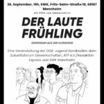 Filmankündigung "Der laute Frühling".