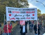 Solidaritätsdemo in Berlin mit der Revolte im Iran, 22. Oktober 2022. (Foto: Privat.)
