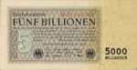 5 Billionen RM, 1. November 1923. (Foto. Gemeinfrei.)