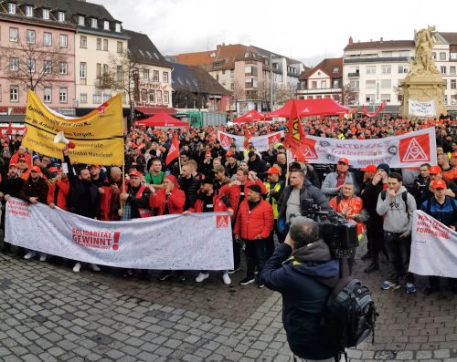 IGM-Kundgebung in Mannheim, 16. November 2022. (Foto: helmut-roos@web.de.)