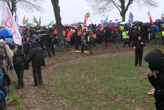 Demo in Lützerath, 14. Januar 2023.  (Foto: H. B.)