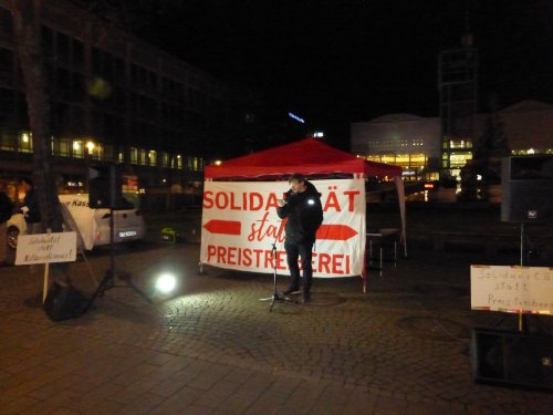 Kundgebung auf dem Mannheimer Paradeplatz, 7. Februar 2023. (Foto:Avanti².)