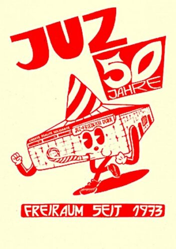 Plakat: 50 Jahre Juz Mannheim.