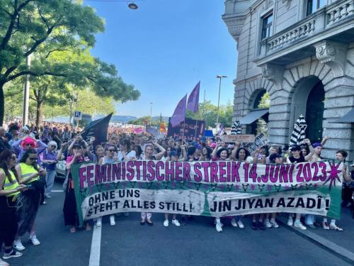 Frauenstreik in Zürich, 14. Juni 2023. (Foto: bfs.)