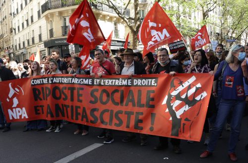 Demo gegen Rechts in Paris, 16. April 2022. (Foto: JMB/Photothèque Rouge.)