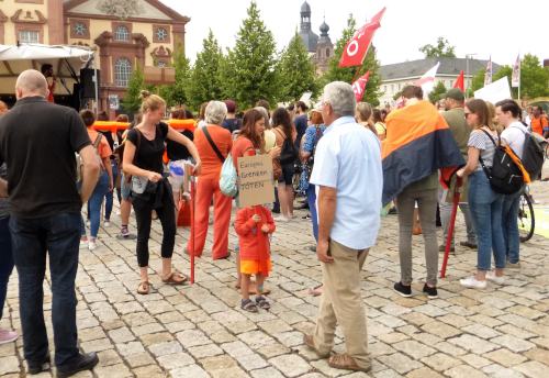 Auftakt zur Seebrücke-Demo in Mannheim, 14. Juli 2018. (Foto: Avanti².)