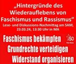 Einladung zum Lesekreis der ISO Rhein-Neckar am 23.03.2024.