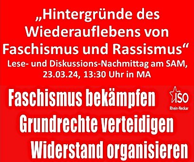 Einladung zum Lesekreis der ISO Rhein-Neckar am 23.03.2024.