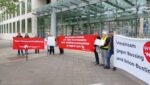 Protestaktion vor der BDA-Zentrale in Berlin, 4. Mai 2024. (Foto: Privat.)