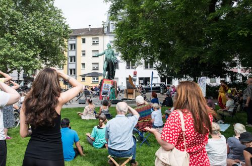 Kulturfest auf dem Mannheimer Schillerplatz, 8. Juni 2024. (Foto: B. Straube.)