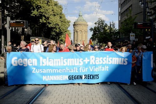 Demo gegen AfD in Mannheim, 7. Juni 2024. (Foto: Helmut Roos.)
