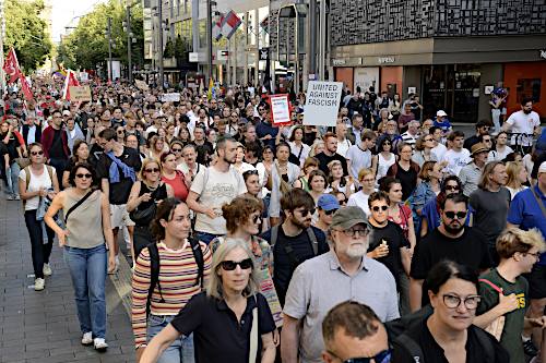 Demo gegen AfD in Mannheim, 7. Juni 2024. (Foto: Helmut Roos.)