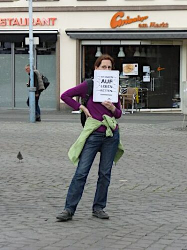 Antirassistischer Protest in Mannheim, 18. April 2020. (Foto: Avanti².)