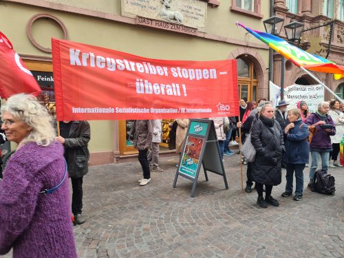 Antikkriegsdemo in Heidelberg, 3. Oktober 2024.  (Foto: H. S.)