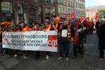 Demo gegen Arbeitsplatzabbau in Strasbourg, 28. September 2024. (Foto: Photothèque Rouge/Alexandre.)