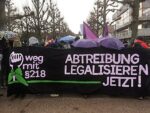 Demo gegen § 218 in Karlsruhe, 7. Dezember 2024. (Foto: Privat.)