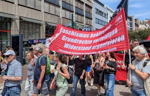 Demo gegen AfD-Parteitag in Essen, 29. Juni 2024. (Foto: Privat.)
